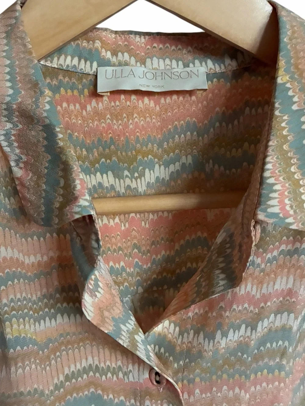Ulla Johnson Multi Dari Silk Blouse – Size 2 NWOT